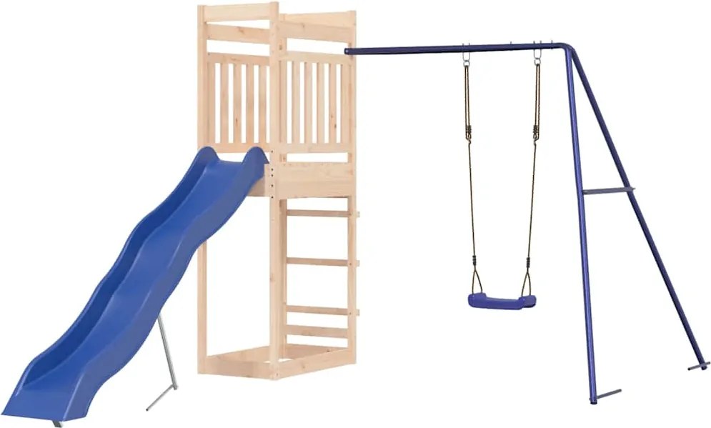 vidaXL Vonkajšia súprava na hranie masívna borovica