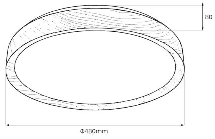 LED stropné svietidlo ORINOKO LED/36W/230V pr. 48 cm béžové
