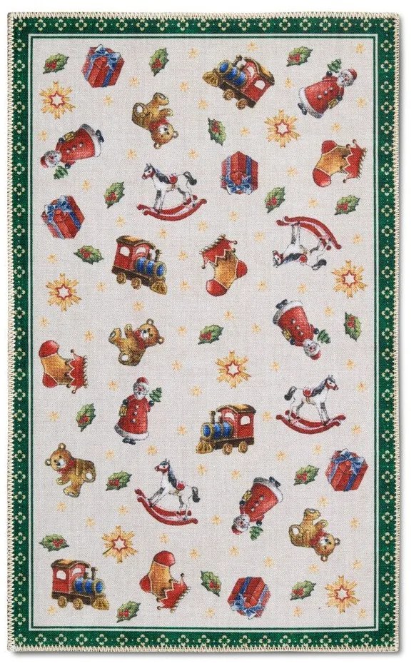 Zelený koberec s vianočným motívom 50x80 cm Green Christmas – Villeroy&amp;Boch