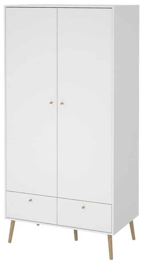Biela šatníková skriňa 99x200 cm Bodo – Tvilum