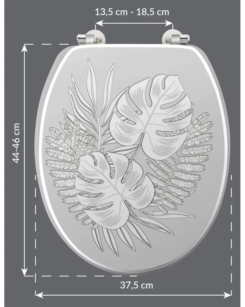 Záchodová doska 37,5 x 46 cm Amber – douceur d'intérieur