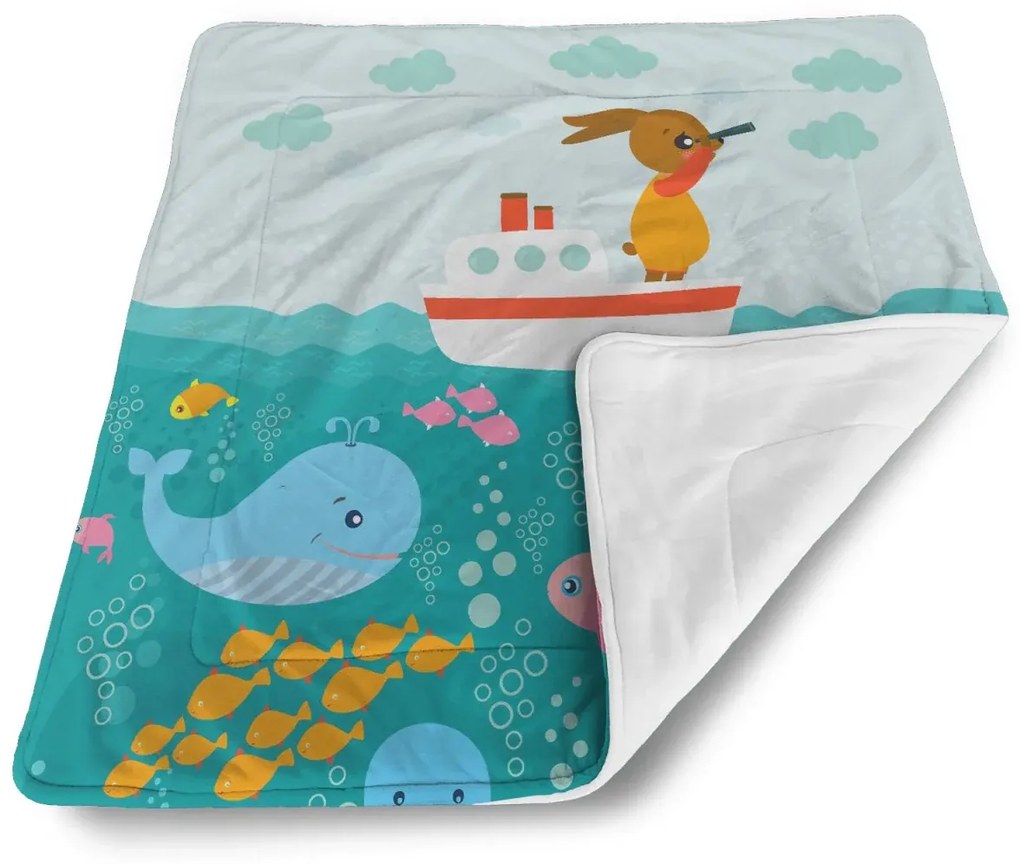 Sablio Deka pre bábätko Morský svet - 90x120 cm