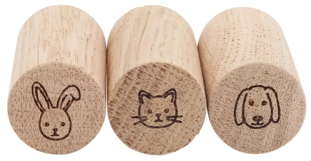 Eulenschnitt Drevené háčiky Oak Wood Animals – set 3 ks