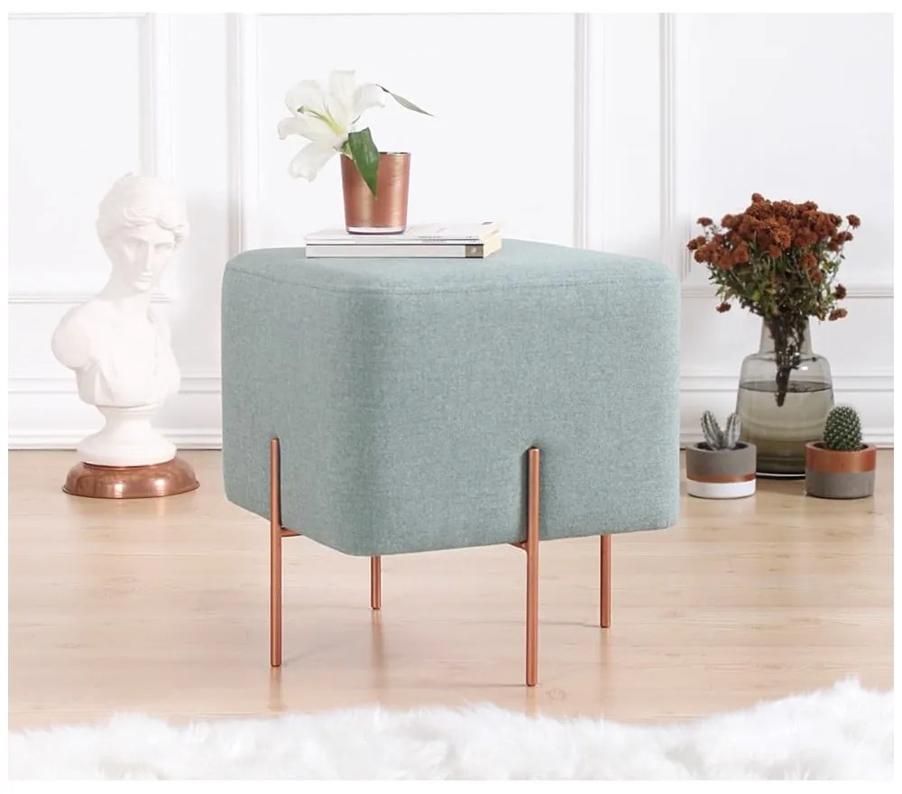 Svetlomodrý taburet Copper – Artie