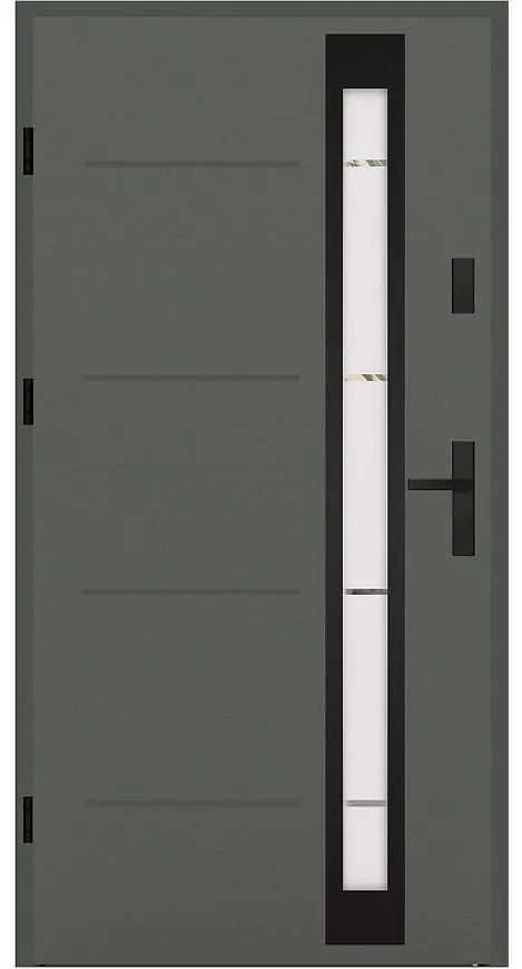 Dvere vchodové Minorka 90L antracit