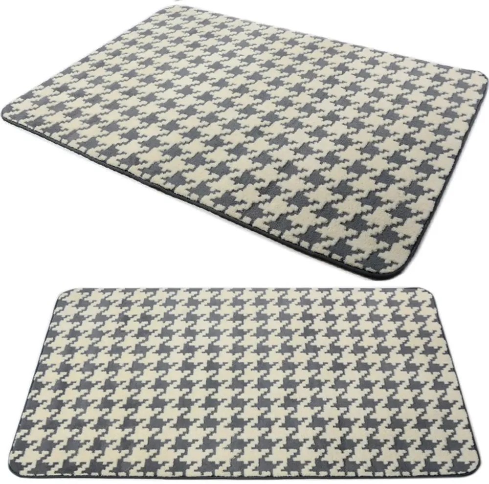 Tutumi Clover, plyšový koberec 120x170 cm, šedá, SHG-04014