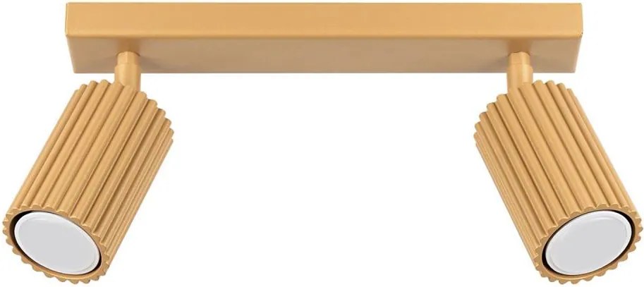 Sollux SL.1561 - Bodové svietidlo KARBON 2xGU10/10W/230V zlatá