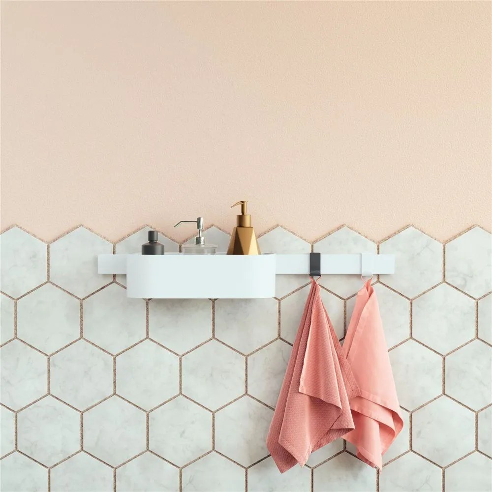 HANSGROHE WallStoris široký háčik na uterák (2 ks), matná biela, 27914700