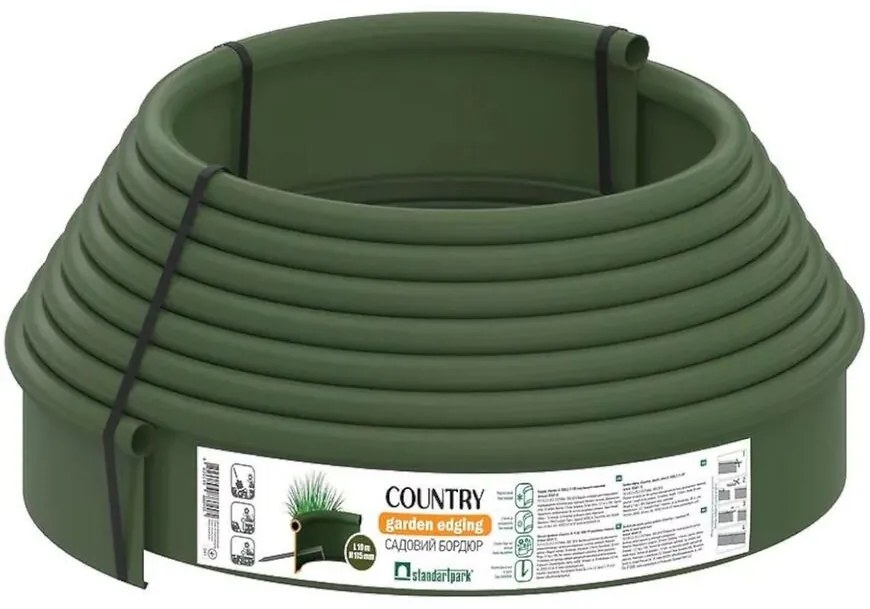 Záhradný obrubník COUNTRY olivový 10 m