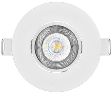 EMOS Bodové LED zápustné svietidlo EXCLUSIVE, 5W, teplá biela, 9cm, okrúhle, biele