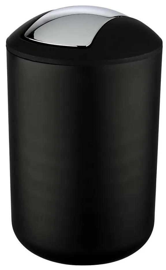 WENKO 21212100 - Kôš BRASIL 19,5x31 cm čierny/lesklý chróm