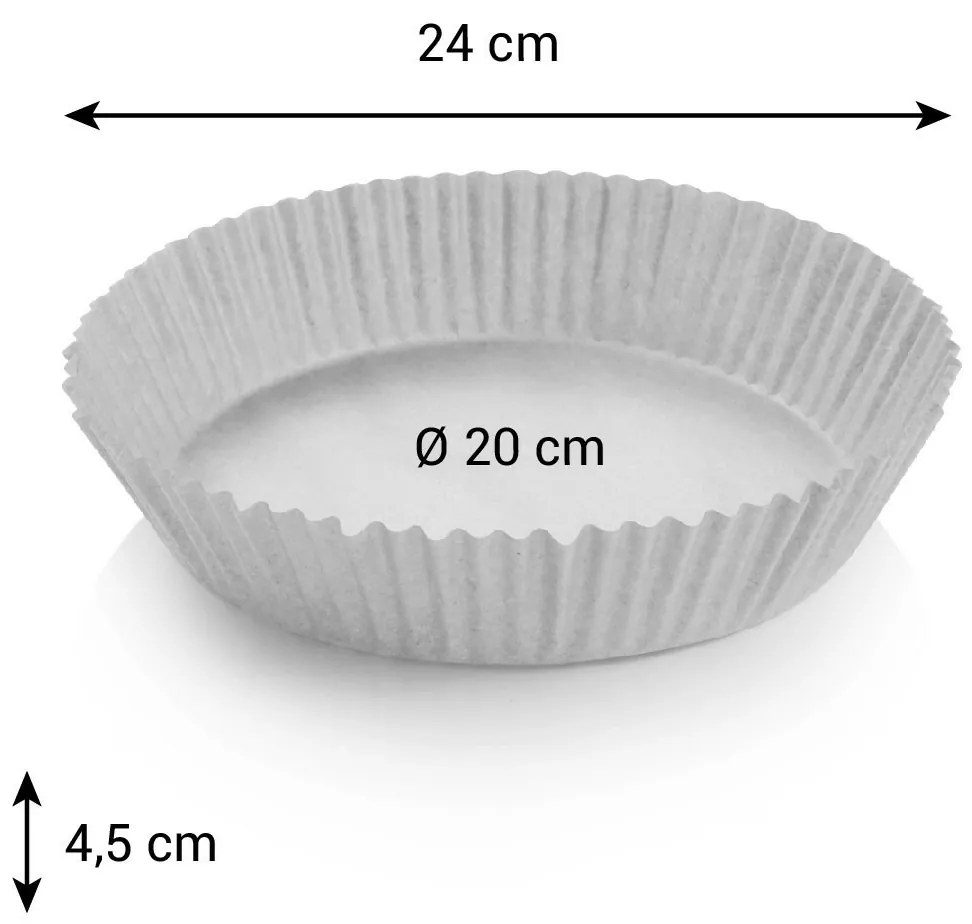 Tescoma Papierová forma do fritézy okrúhla DELÍCIA pr. 20 cm, 50 ks, pr. 20 cm