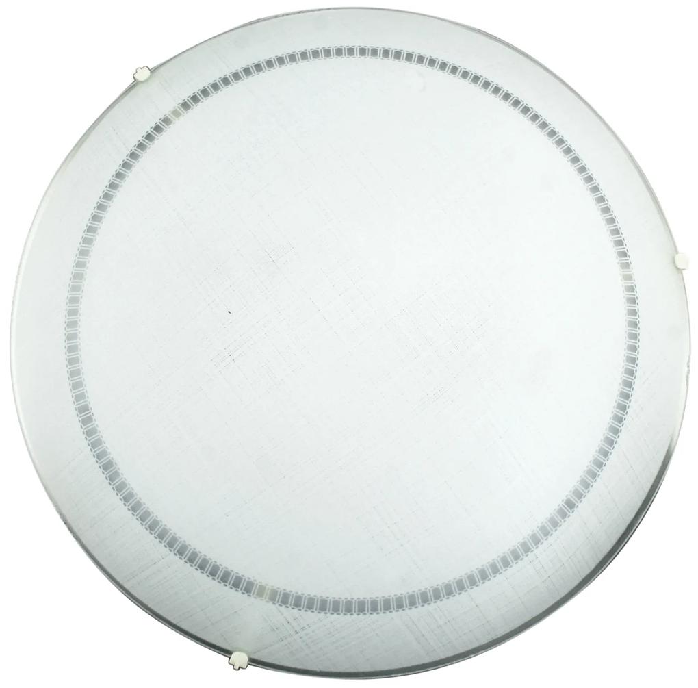 CLX Nástenné / stropné osvetlenie GORIZIA, 1xE27, 60W, 30cm, okrúhle, biele