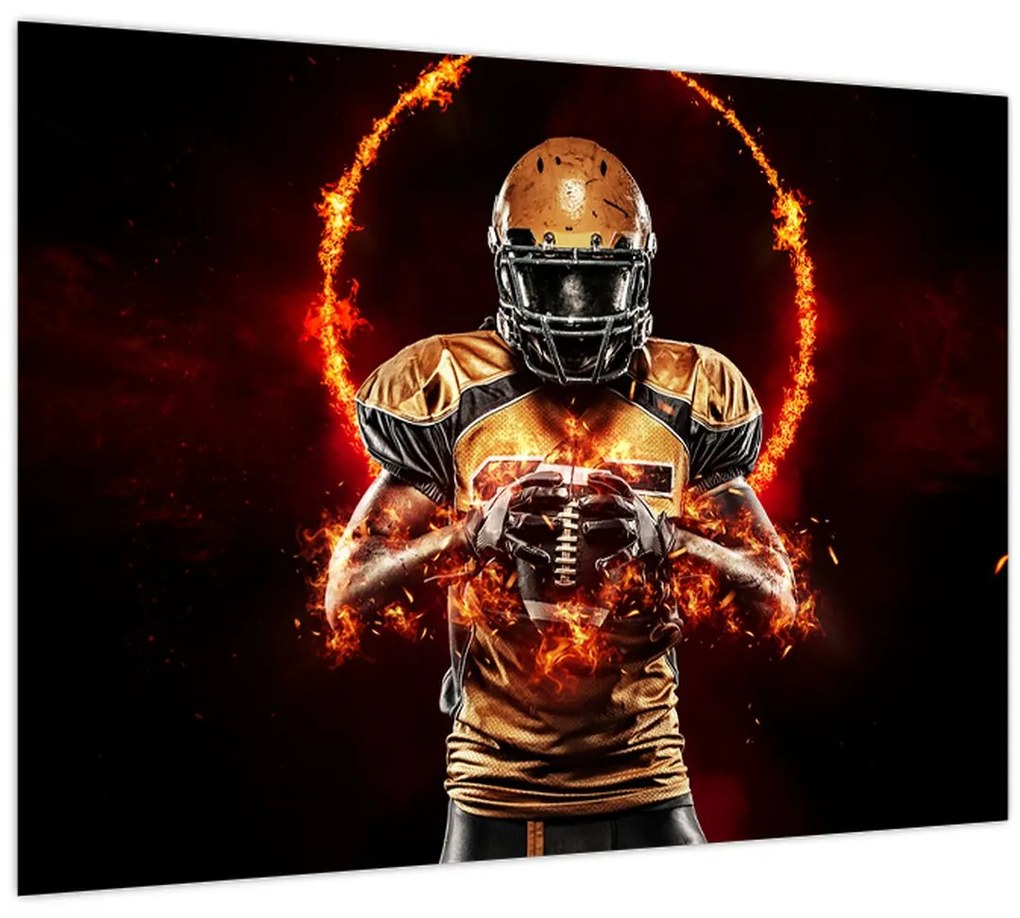 Obraz - Americký futbalista (70x50 cm)