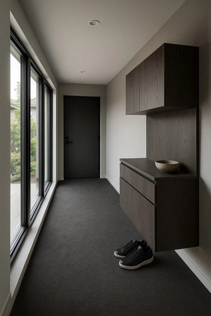 Koberec metráž Quick step antracit - neúčtujeme odrezky z role, na mieru, šíře 1m,2m,na mieru, neúčtujeme odrezky, šedá, granulát, chodba / predsieň