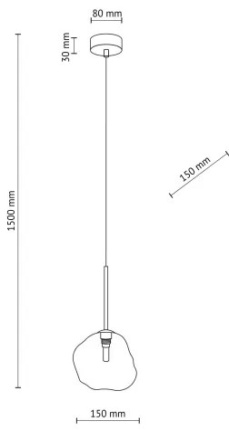 Závesný luster na lanku LAVA 1xG9/8W/230V béžová/dymová béžová