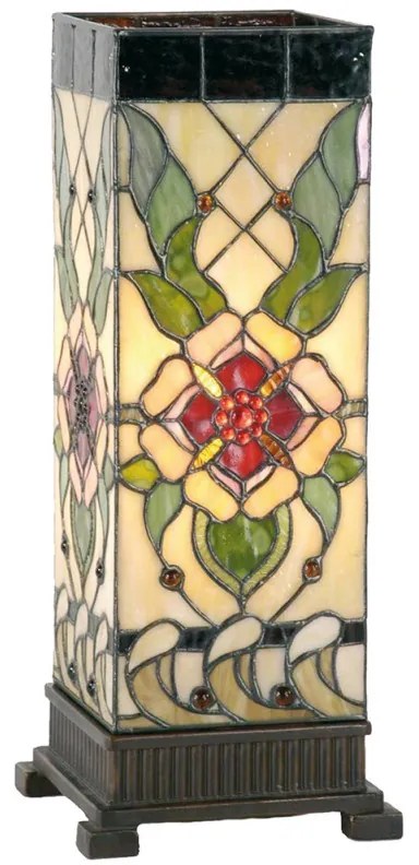 Stolná vitráž lampa 18*45 PRISM CAPH