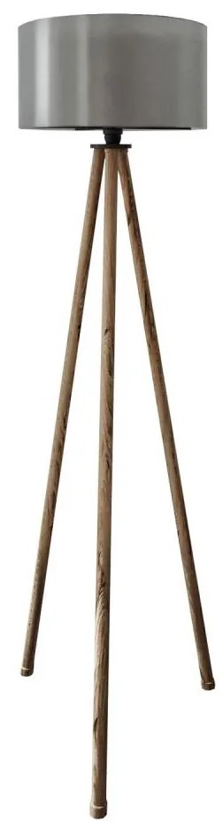 Stojacia lampa AYD 1xE27/40W/230V hnedá/šedá