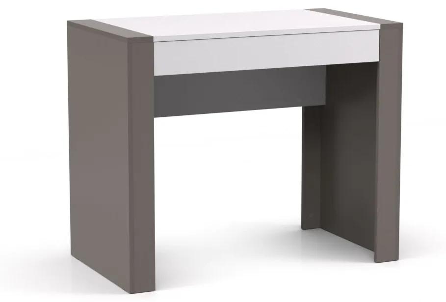 DREVONA Písací stolík pod PC šedý REA JAMIE