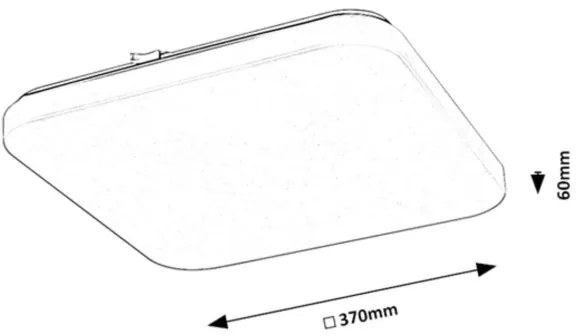 Rabalux 71109 - LED Stropné svietidlo VENDEL LED/24W/230V 3000K 37x37 cm