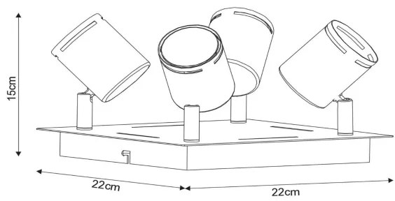 Lucide 26994/20/31 - LED Stmievateľné bodové svietidlo RILOU 4xGU10/5W/230V