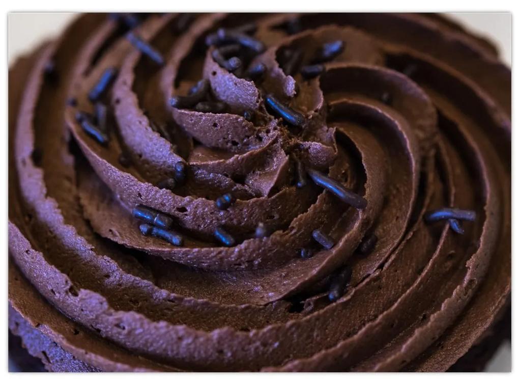 Obraz - Čokoládový Cupcake (70x50 cm)