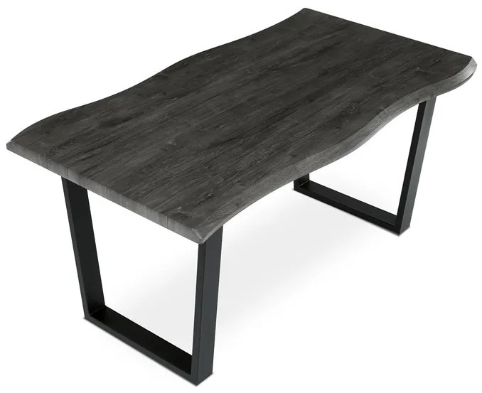 Autronic BONTEC Jedálenský stôl 160x90cm, mdf, sivý dub, HT-F4216 GREY Farba: Šedá