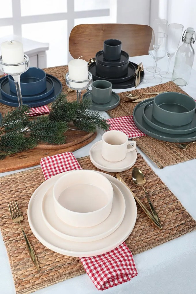 Keramická jedálenská súprava 20 ks viacfarebná