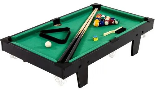 GamesPlanet® 11760 Mini pool biliard s príslušenstvom 92 x 52 x 19 cm, čierna