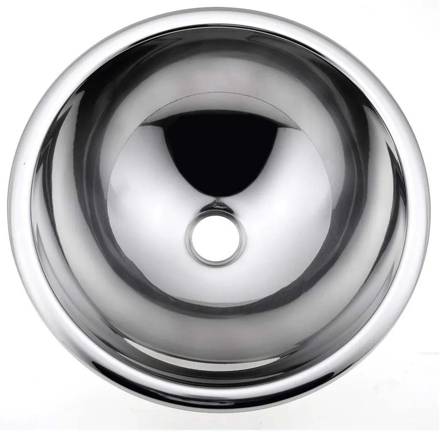 Okrúhle antikoro umývadlo v striebornej farbe ø 40,5 cm – Sapho