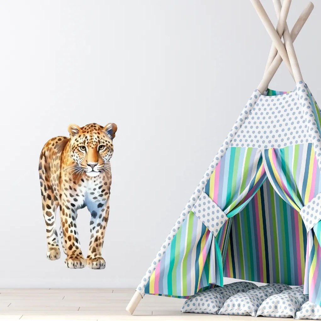 PIPPER. Leopard - textilná nálepka na stenu