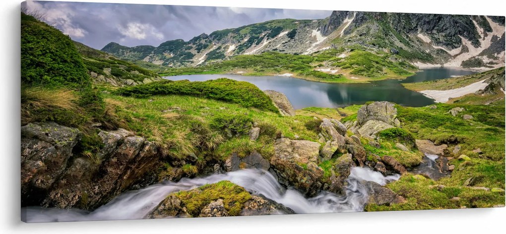 Obraz - Pohľad na horu Rila (120x50 cm)