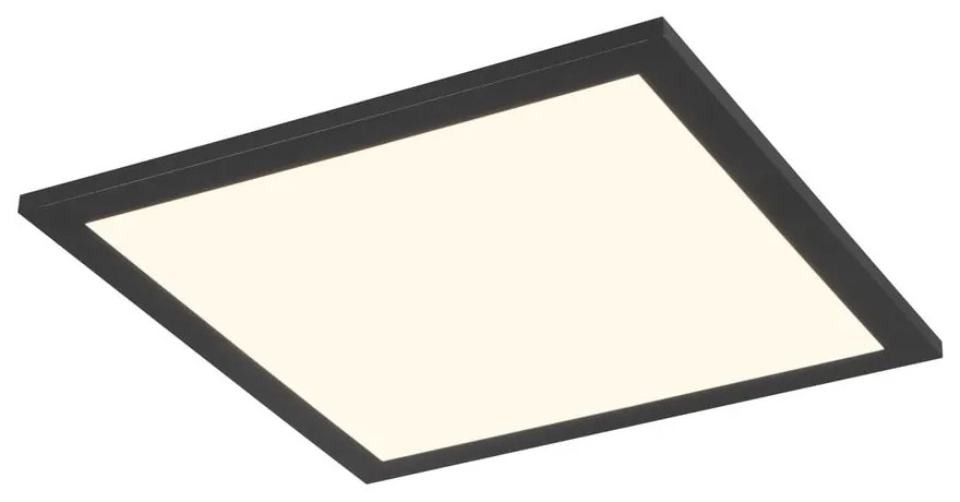 Čierne LED stropné svietidlo 29.5x29.5 cm Beta – Reality