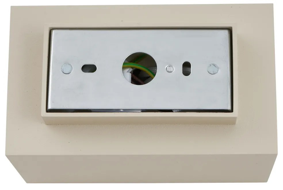 Moderná nástenná lampa béžová GU10 50 mm štvorcová 2-svetlá - Sandy