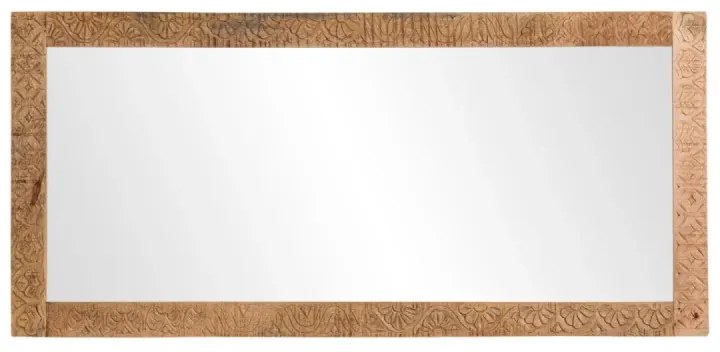 furniture-nabytek.cz - Masívne zrkadlo Mumbai z mangového dreva, lakované, hnedé – 150×70 cm