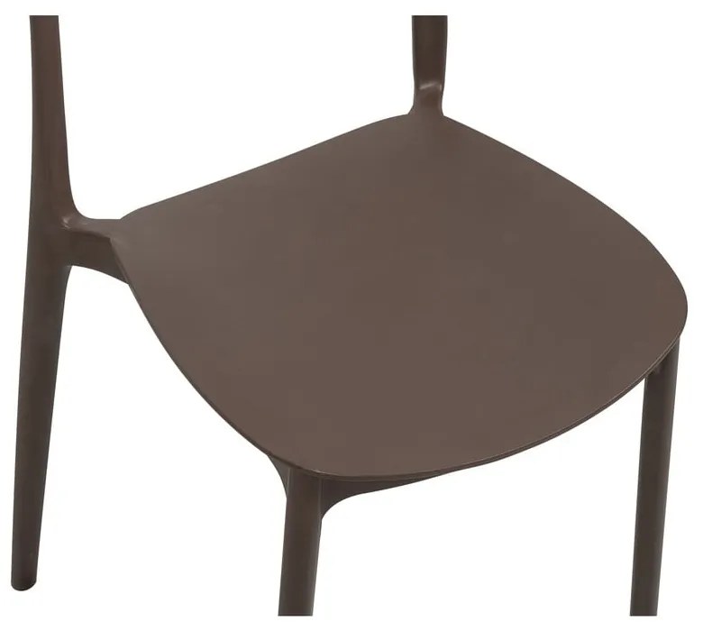 Hnedá plastová záhradná stolička Biá – Bonami Essentials
