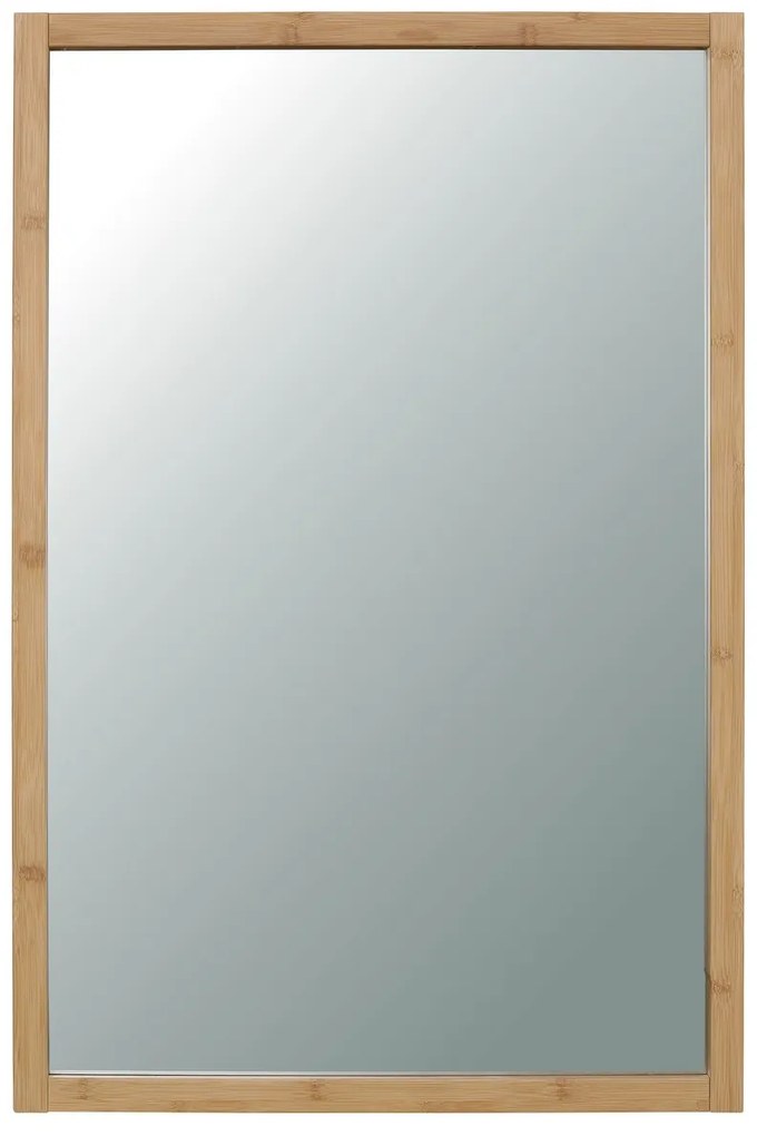 Nástenné zrkadlo B044 NAT, bambus, L