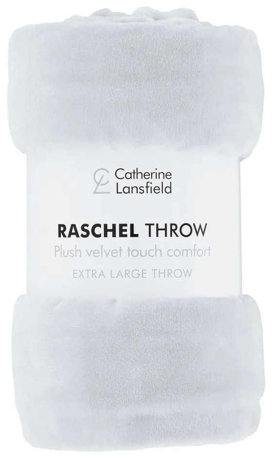 Biela prikrývka 200x240 cm Raschel - Catherine Lansfield