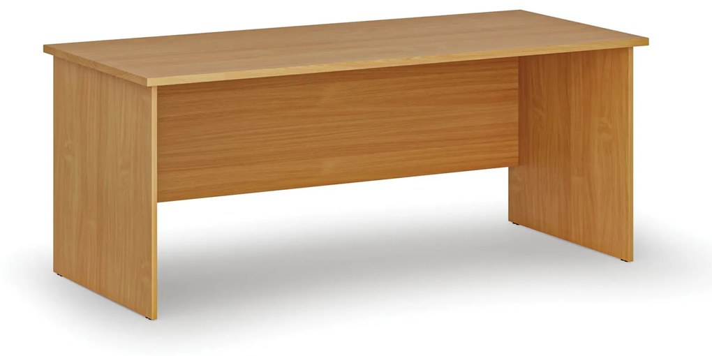 Kancelársky písací stôl rovný PRIMO WOOD, 1800 x 800 mm, buk