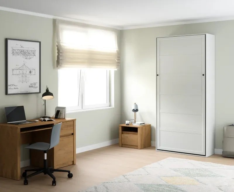 Výklopná posteľ RELL 200x90 cm biela