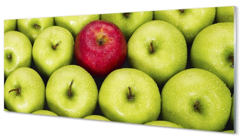 Obraz plexi Zelená a červená jablká 120x60 cm