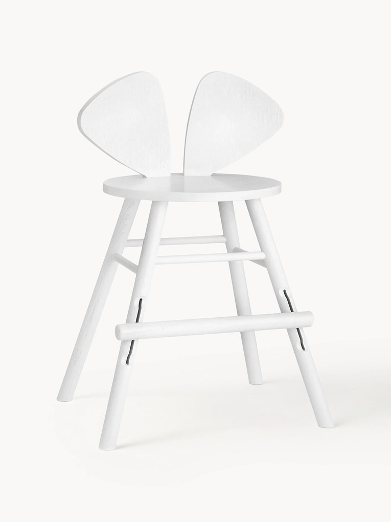 Detská vysoká stolička z dubového dreva Mouse Junior