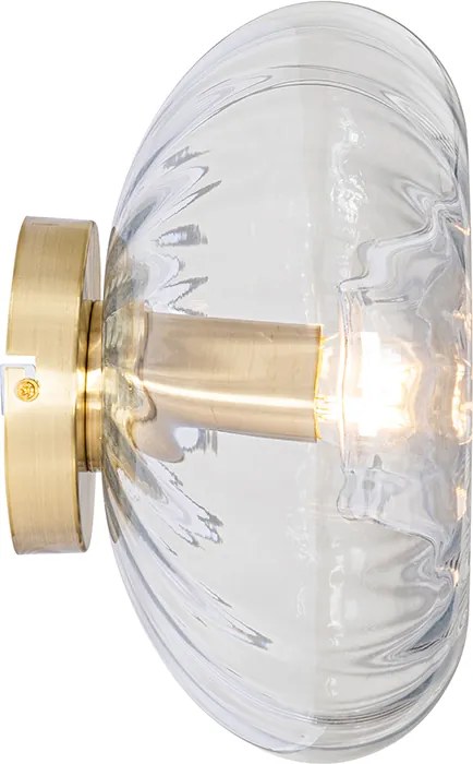 Inteligentné nástenné svietidlo zlaté so sklom vrátane WiFi P45 - Ayesha