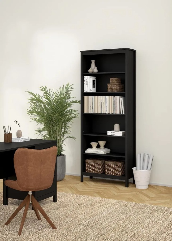 Knihovna Realty 78 cm černá
