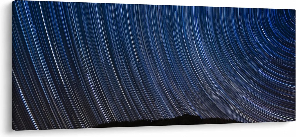 Obraz nočných hviezd a oblohy (120x50 cm)