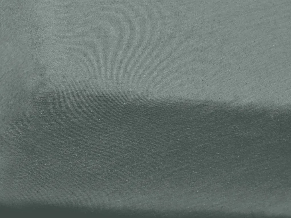 Jersey plachta do detskej postieľky sivozelená 70 x 140 cm