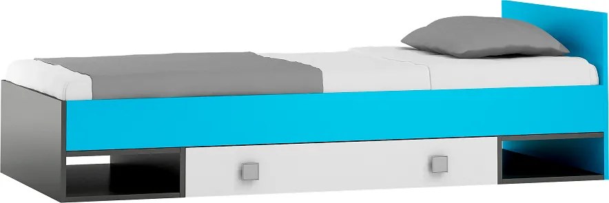 MAXMAX Detská posteľ so zásuvkou - BLUE TYP A 200x90 cm