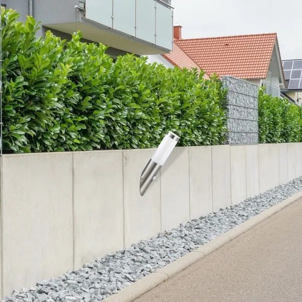 Rabalux 8266 - Vonkajšie svietidlo so senzorom INOX TORCH 1xE27/25W/230V IP44