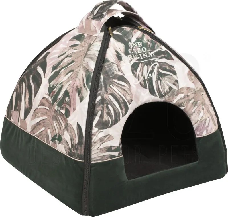 Iglu pre psov a mačky One Original Green 47×46×40 cm