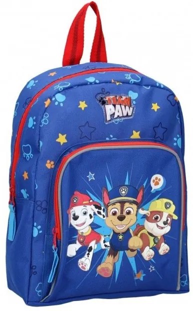 Vadobag - Detský / chlapčenský cestovný batoh / batôžtek s predným vreckom Tlapková patrola - PAW PATROL / 30 x 23 x 10 cm
